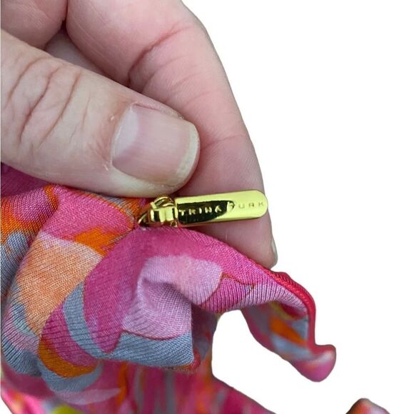 Trina Turk Pants Trousers Wide Leg Pink Floral 8 NWT - Picture 6 of 7